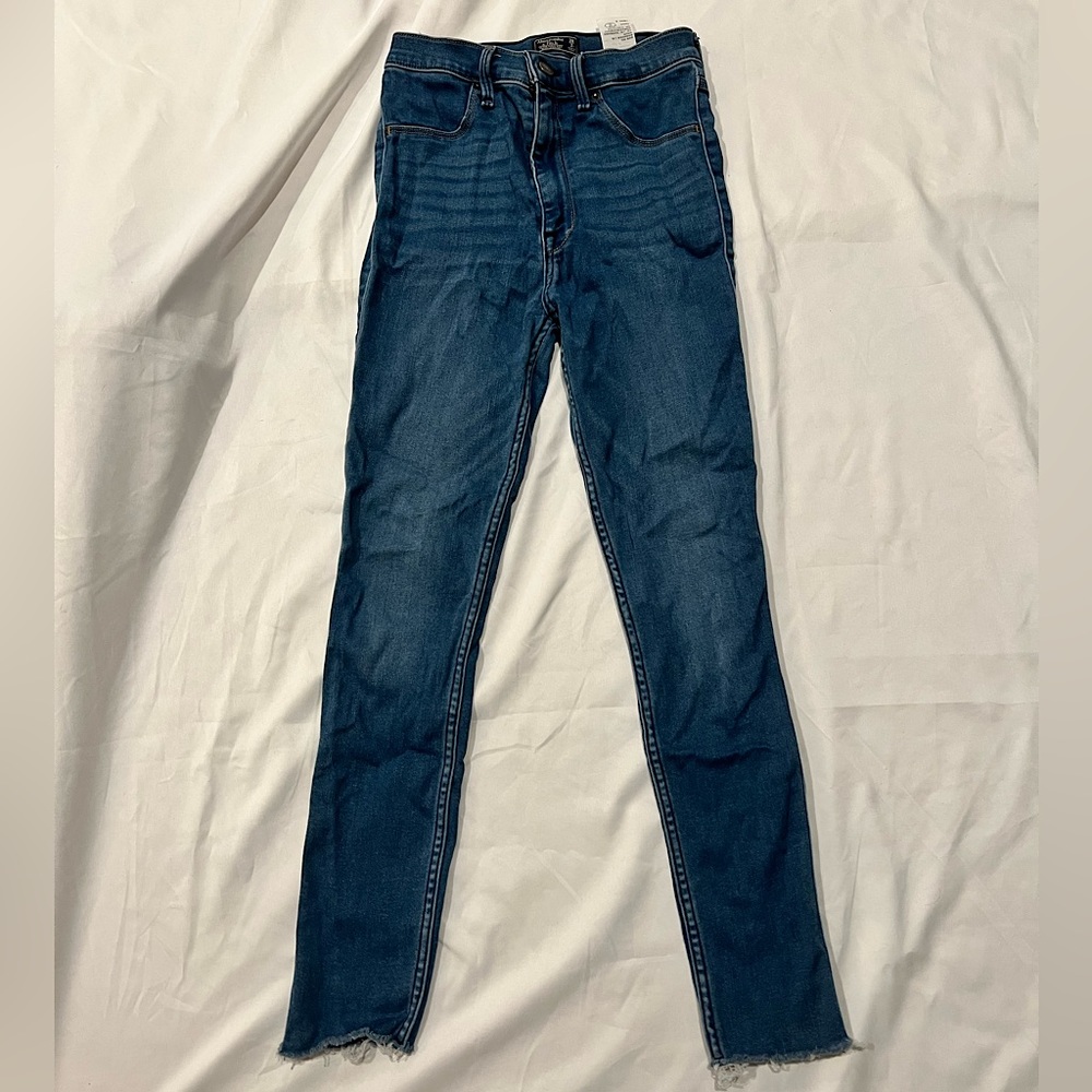 Abercrombie Raw Hem Skinny Jeans